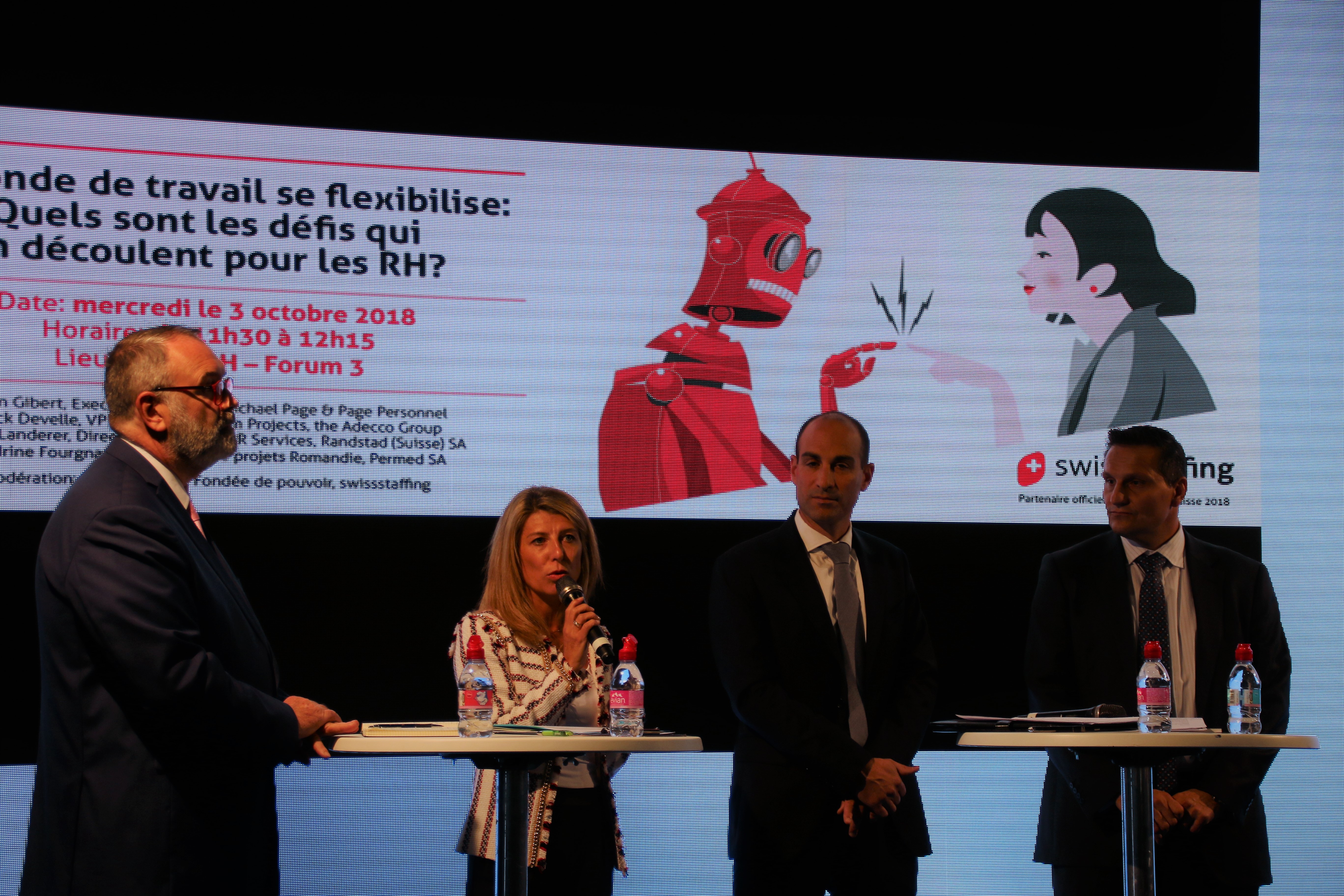 Salon RH Suisse 2018 - table ronde de swissstaffing Salon RH Suisse 2018 - table ronde de swissstaffing